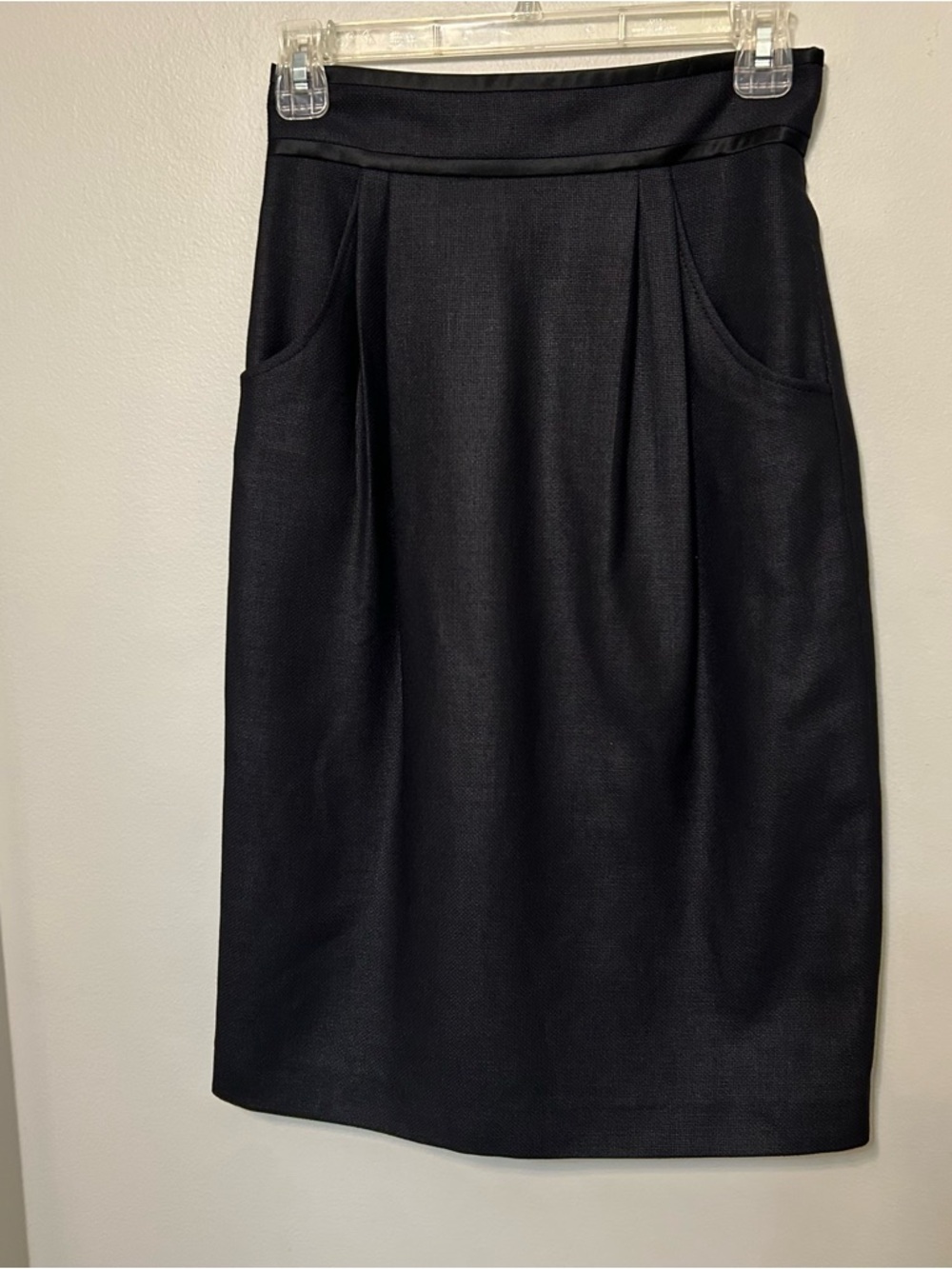 Antonio Melani Black Knit Pencil Skirt Women's Size 0 Casual Or Formal Career